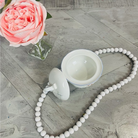 Mikasa Blue Bouquet F 9004 Lidded Sugar Bowlmade - Picture 4 of 7